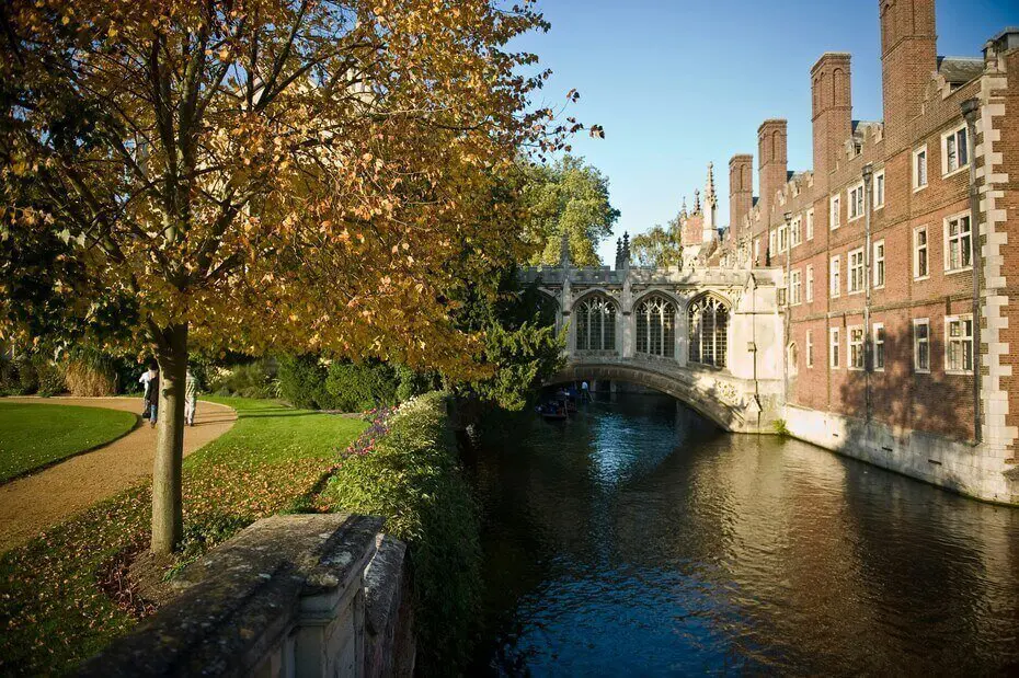 The banks of the Cambridge River